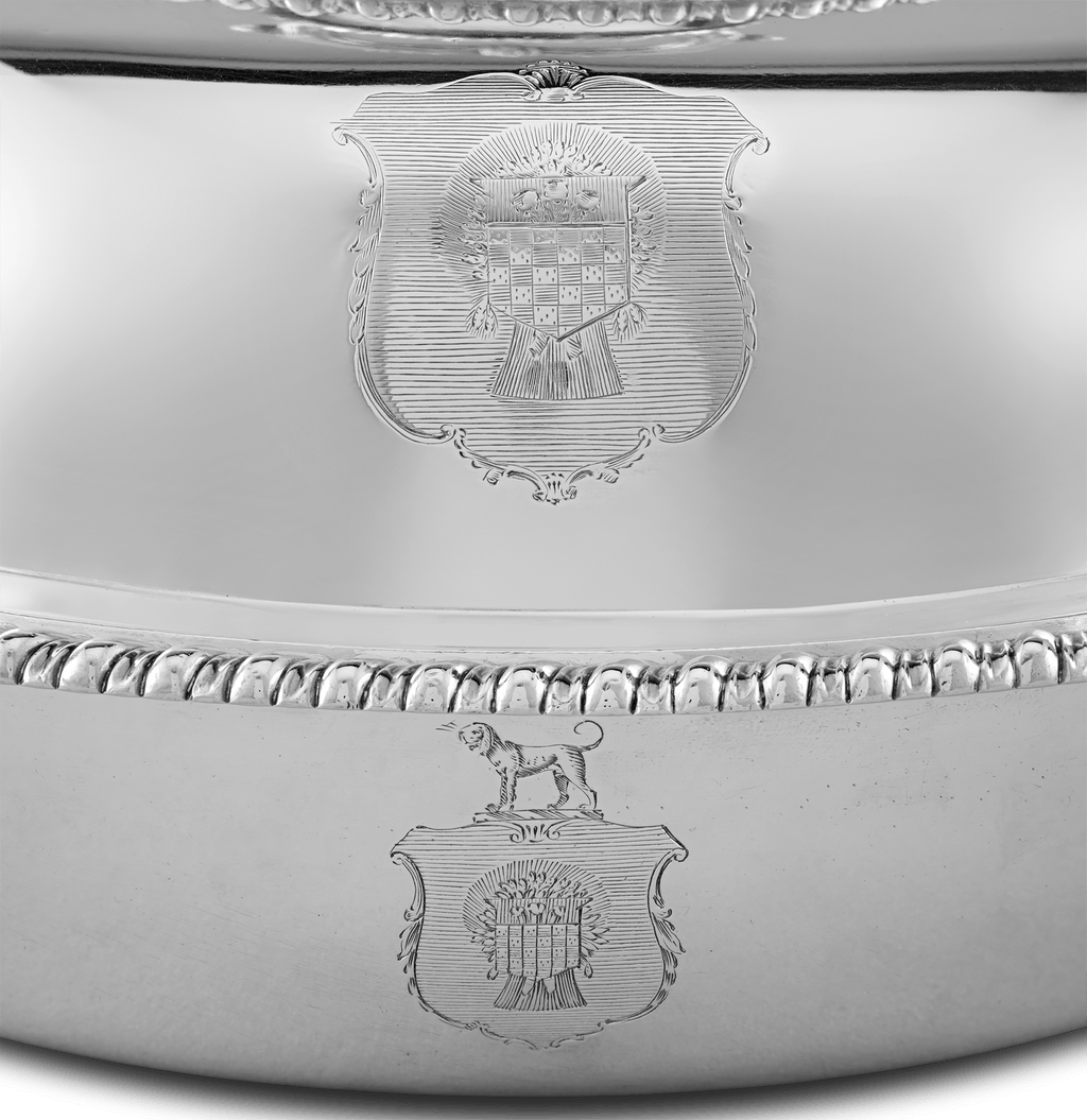 Four Georgian Silver Entrée Dishes by Robert Garrard