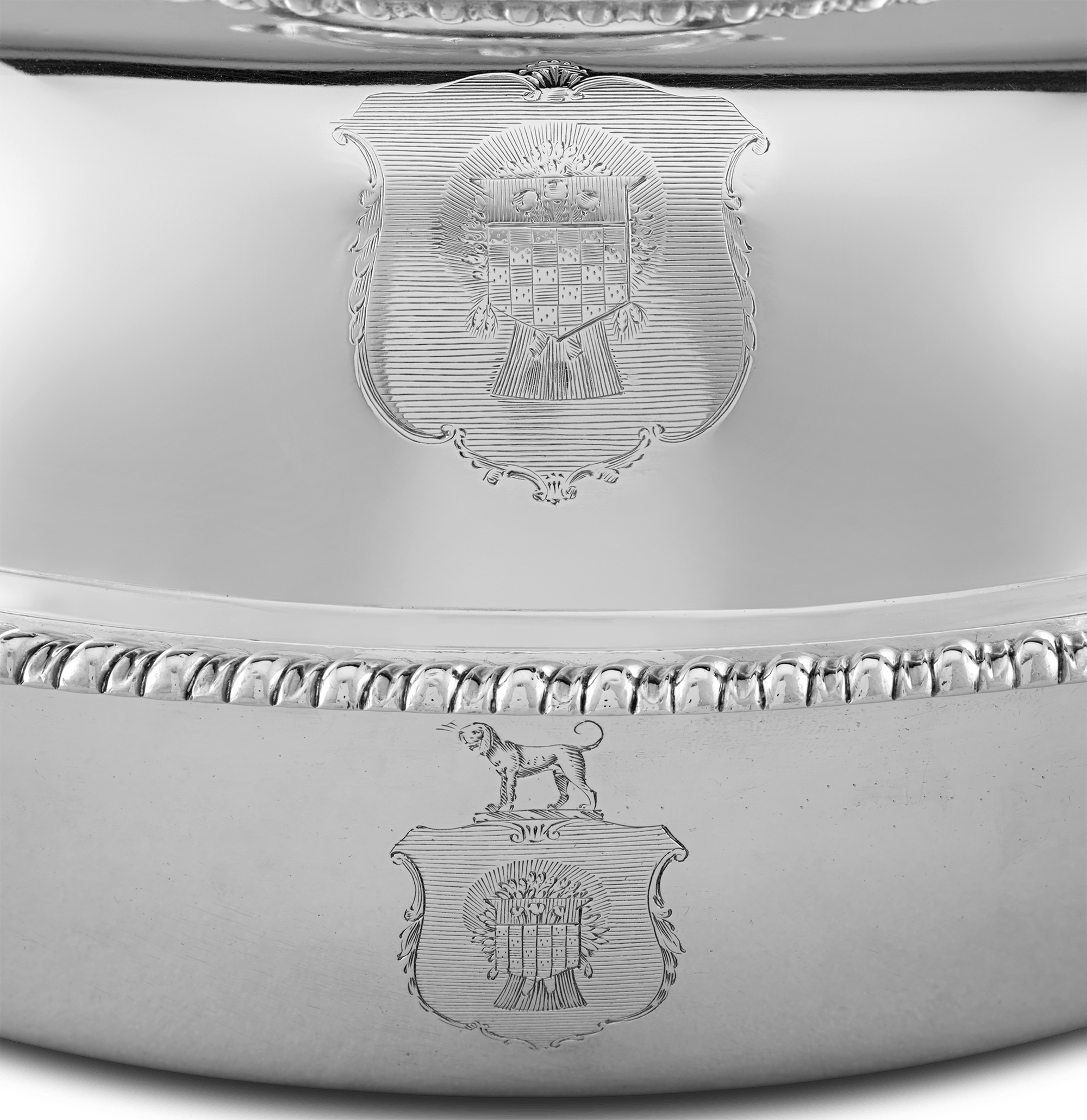 Four Georgian Silver Entrée Dishes by Robert Garrard