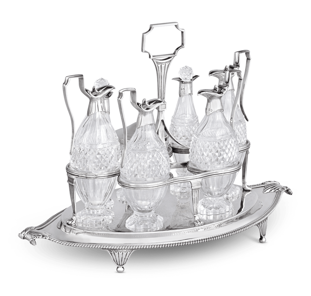Georgian Silver Cruet set by Paul Storr