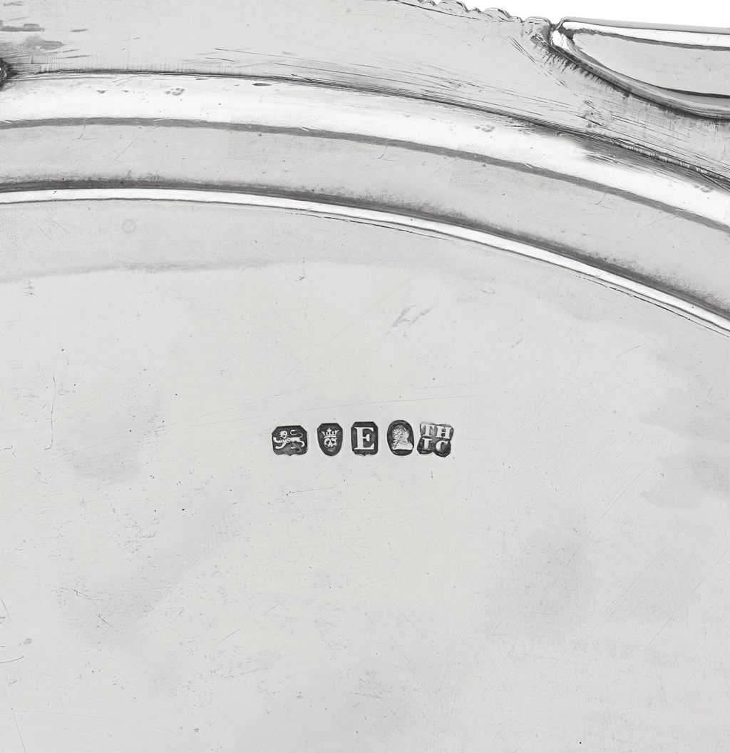 Georgian Silver Tray by Thomas Hannam and John Crouch II