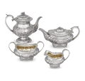 Georgian Four-Piece Silver Coffee and Tea Service