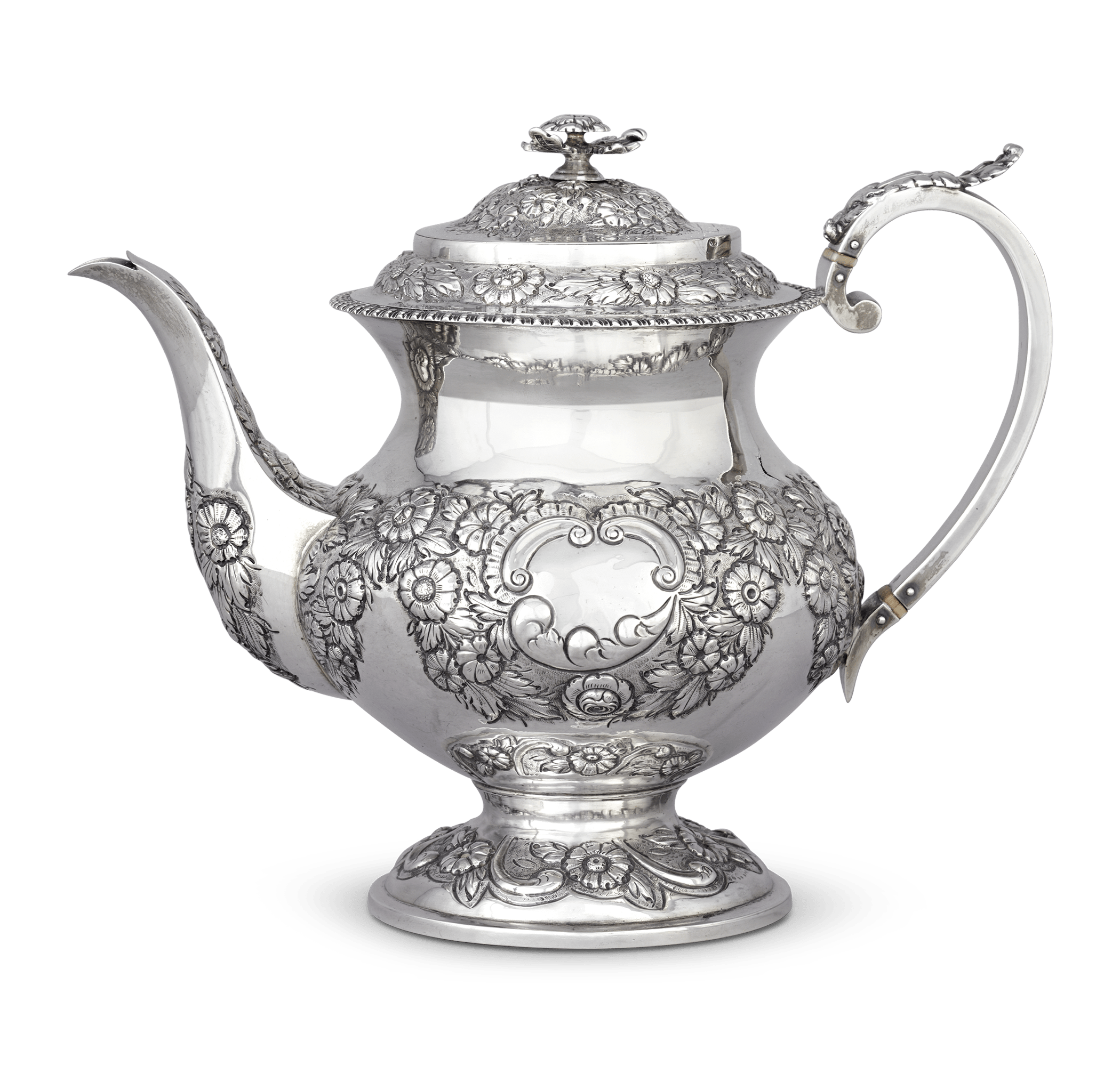 Georgian Four-Piece Silver Coffee and Tea Service