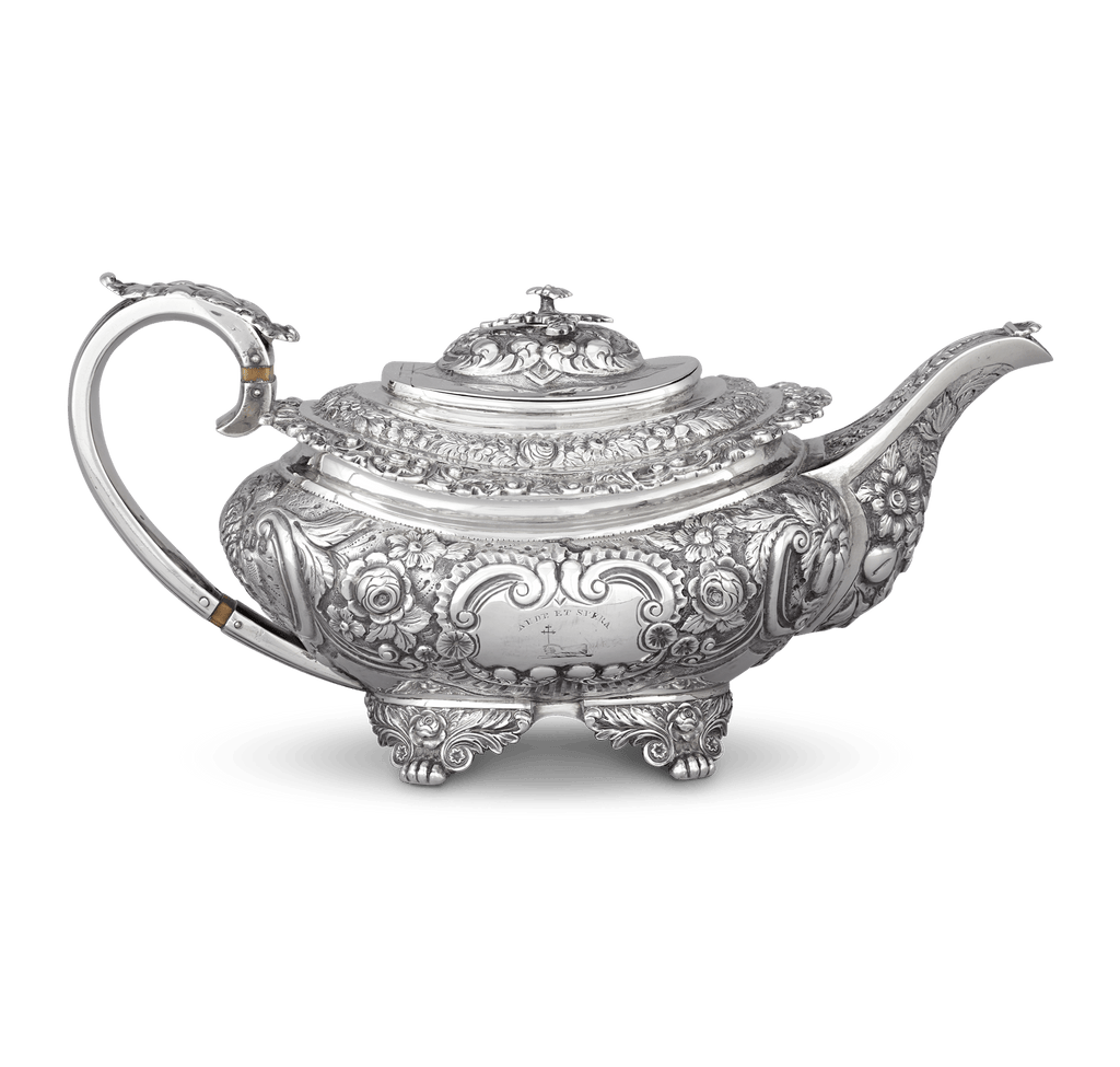 Georgian Four-Piece Silver Coffee and Tea Service