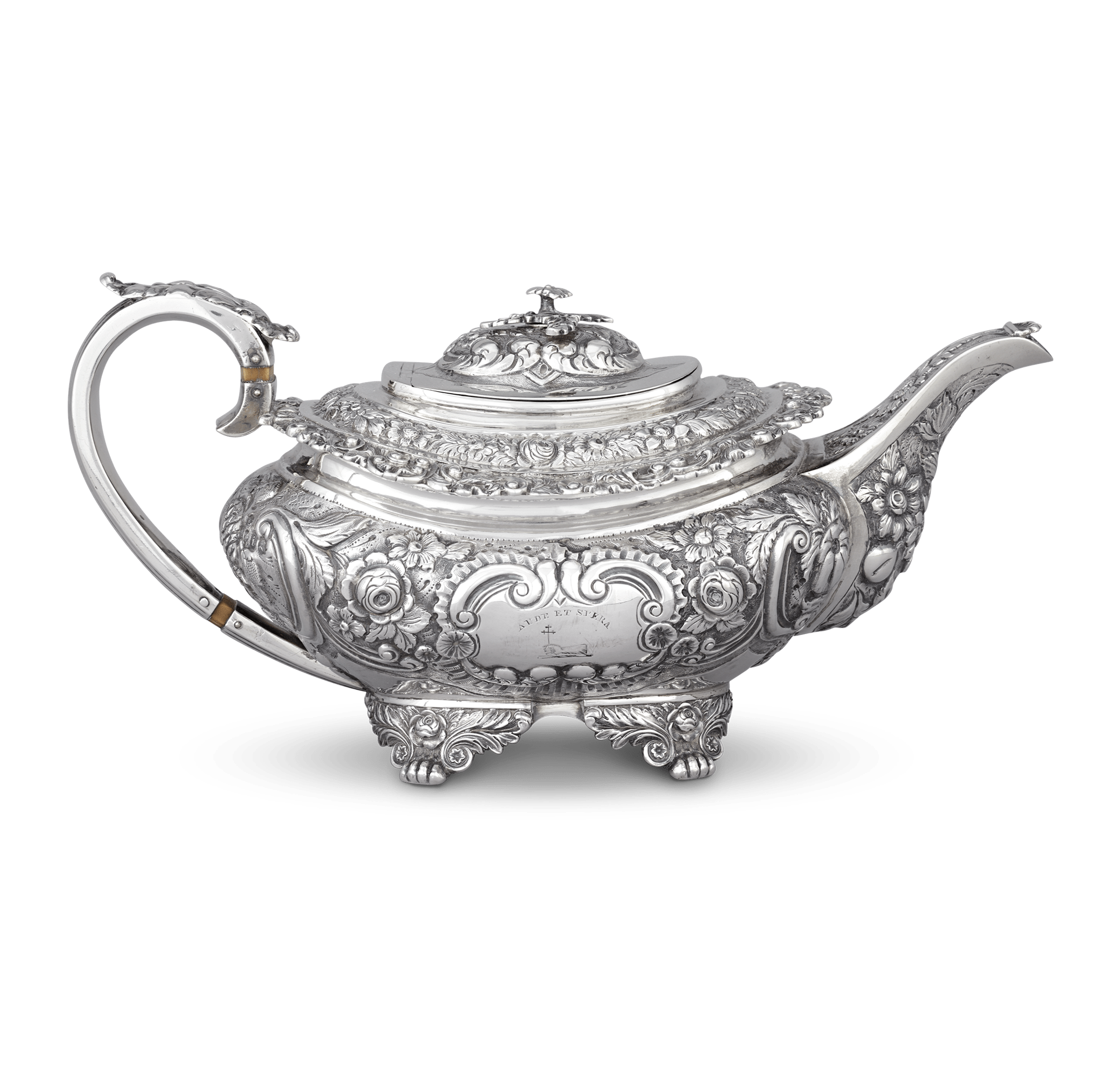 Georgian Four-Piece Silver Coffee and Tea Service