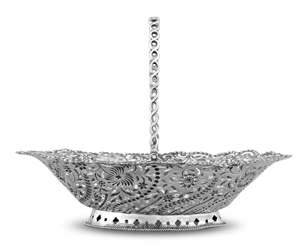 Georgian Silver Cake Basket by Robert Swanson
