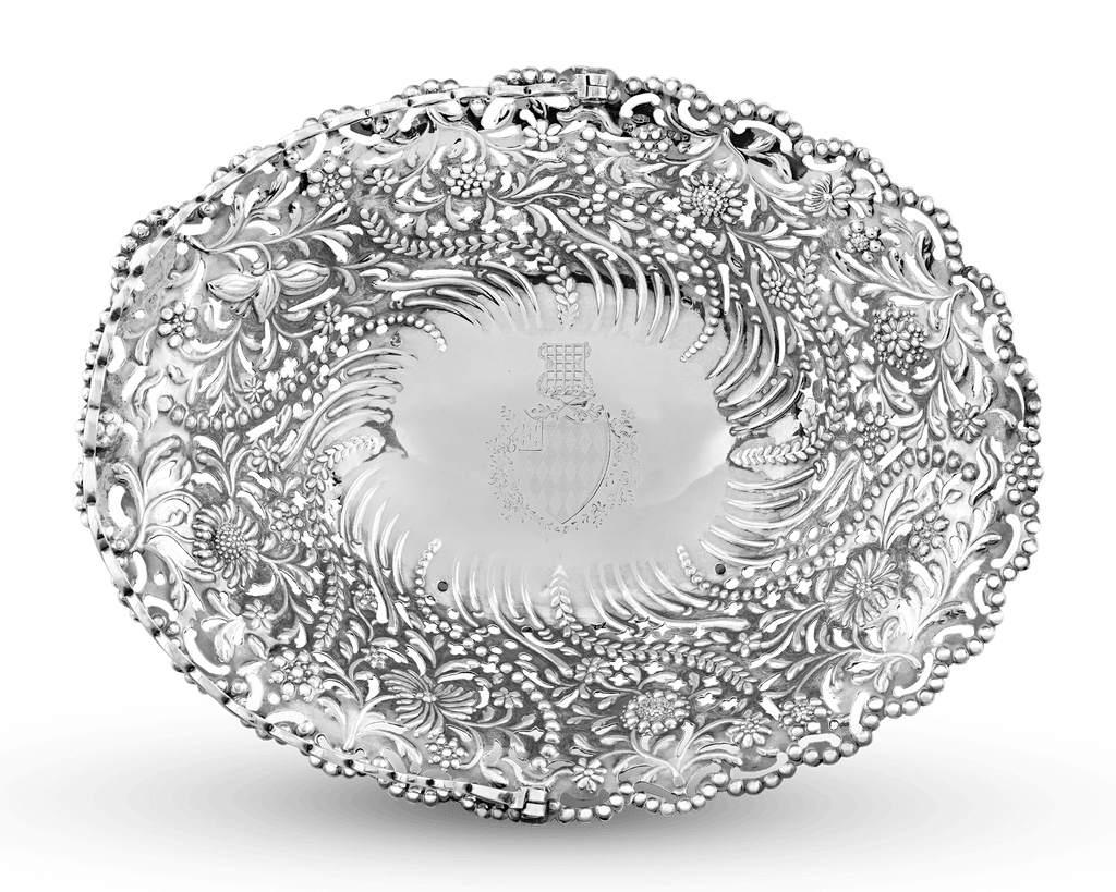 Georgian Silver Cake Basket by Robert Swanson