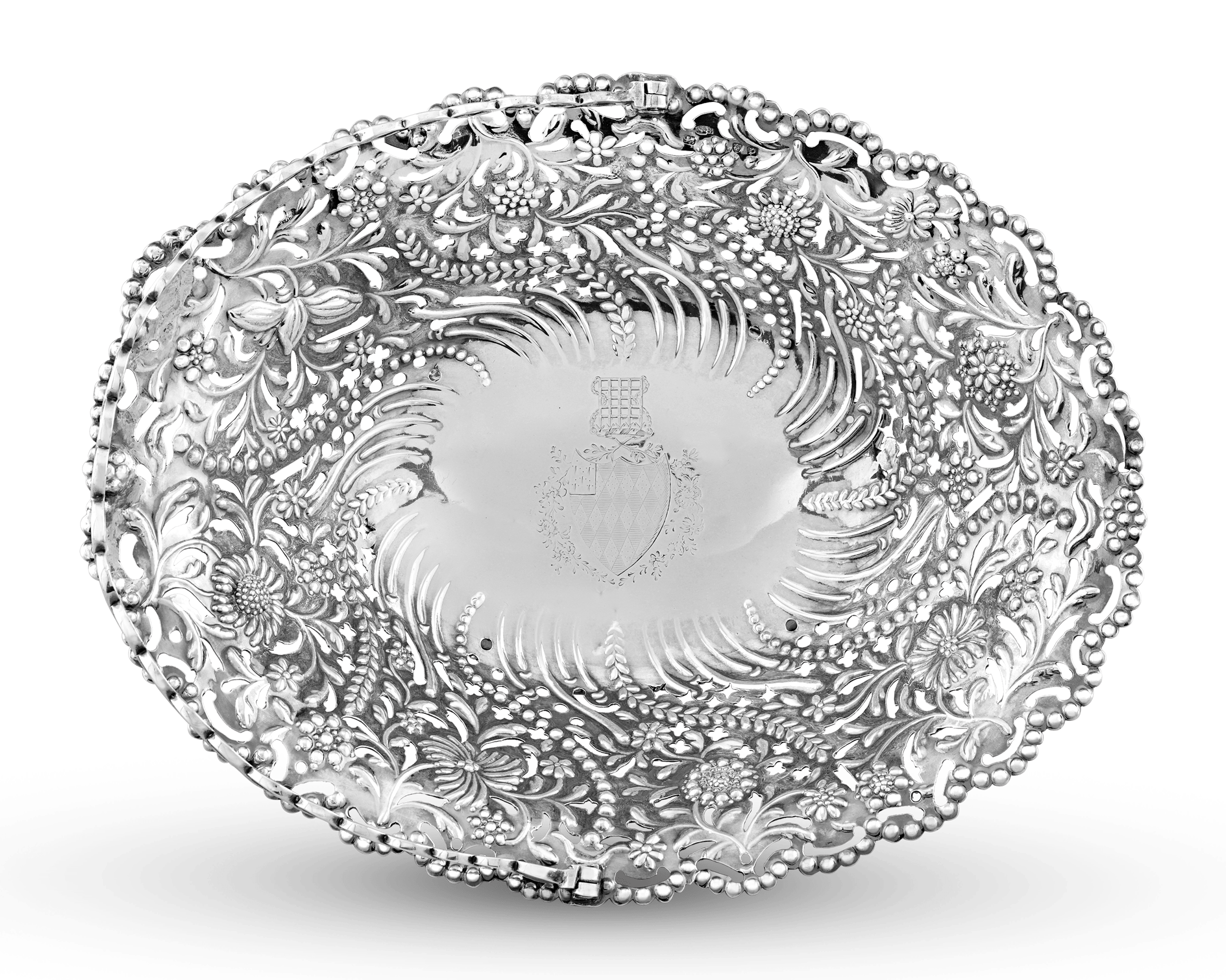 Georgian Silver Cake Basket by Robert Swanson