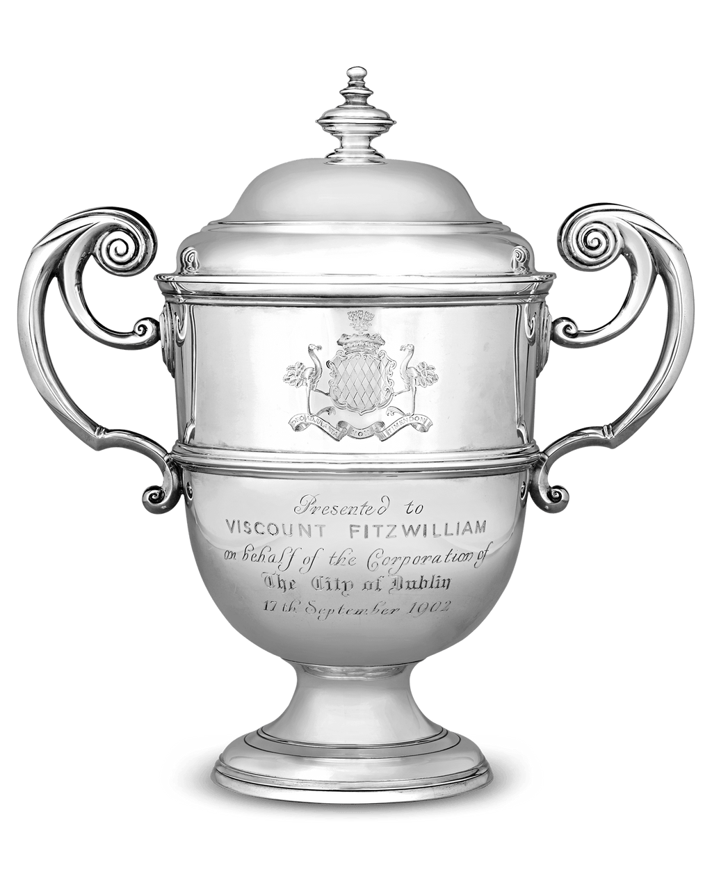 Edward VII Presentation Silver Wine Cooler for Viscount Fitzwilliams