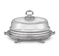 Silverplated Turkey Dish with Cover by James Dixon & Sons