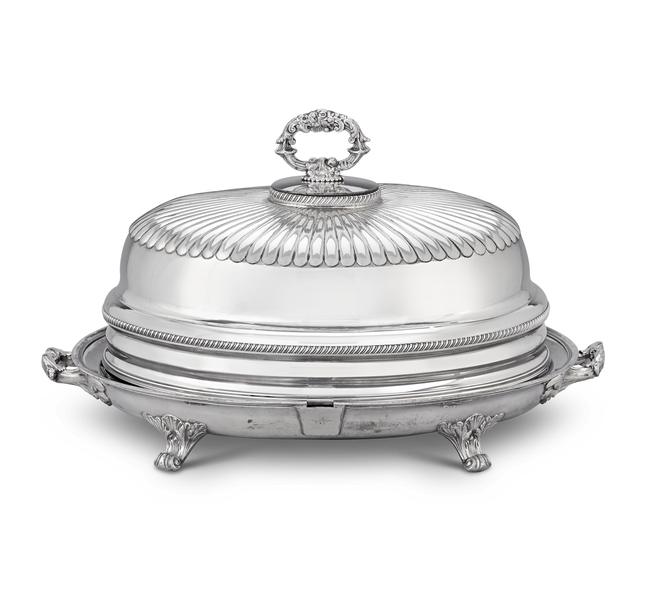Silverplated Turkey Dish with Cover by James Dixon & Sons