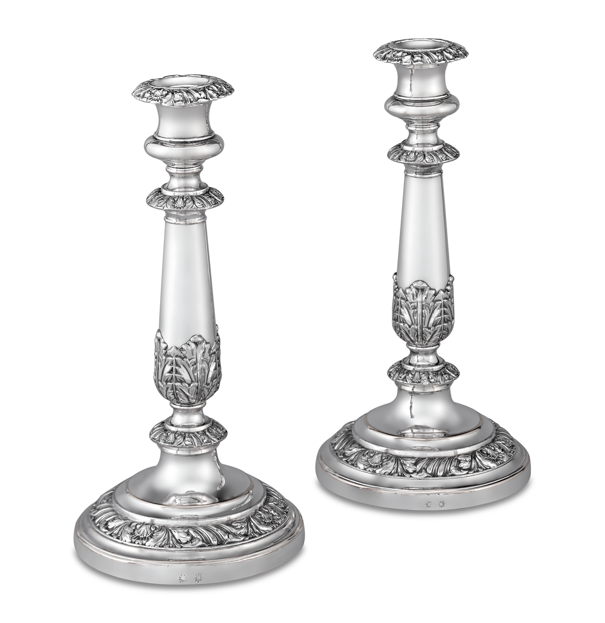 Pair of Sheffield Plate Candlesticks by Matthew Boulton