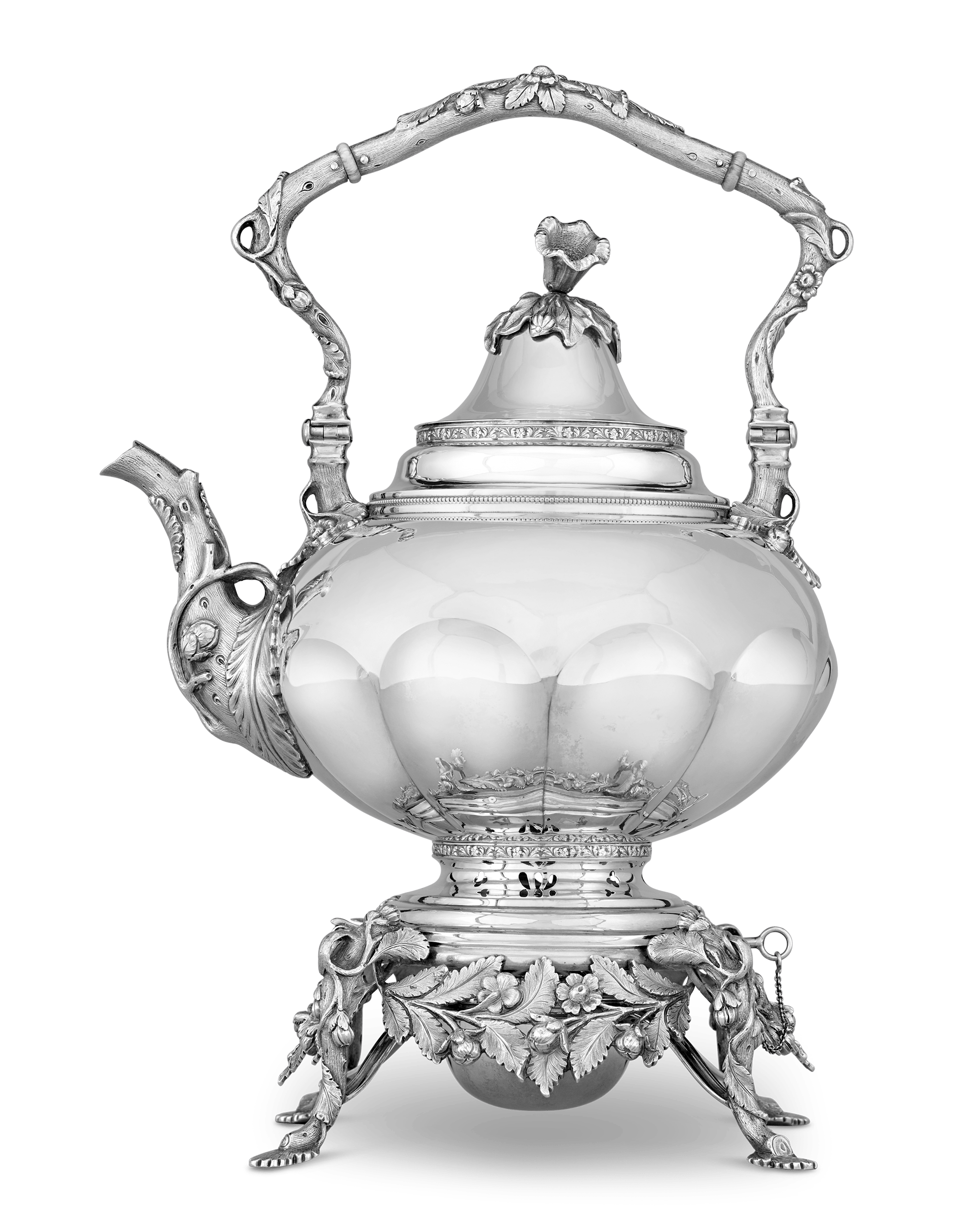 Victorian Silver Tea Kettle by Gorham & Thurber