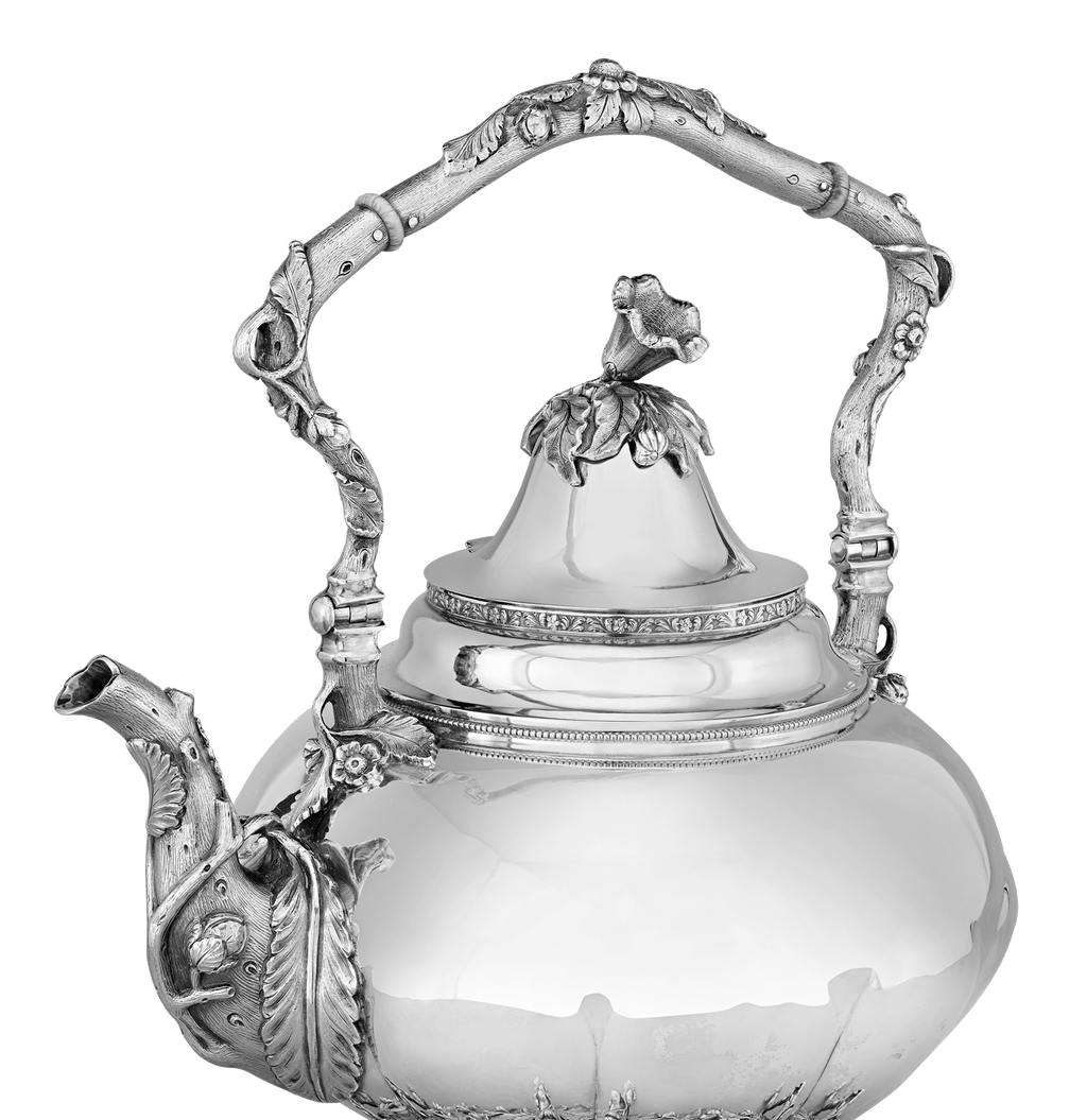 Victorian Silver Tea Kettle by Gorham & Thurber