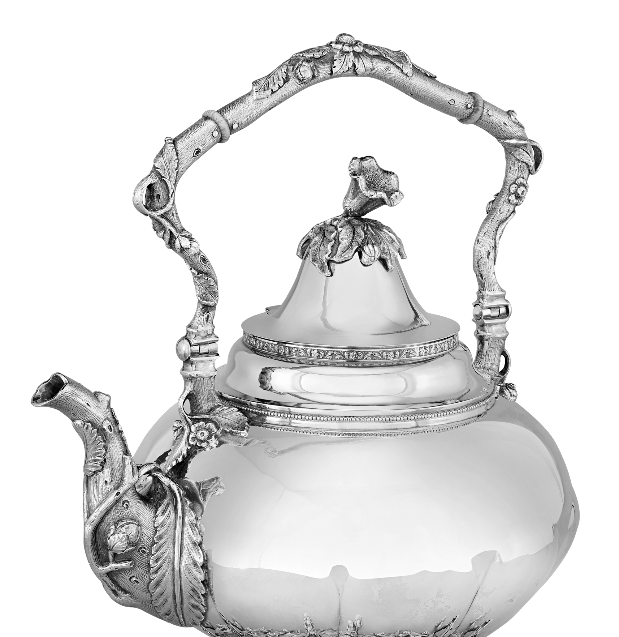 Victorian Silver Tea Kettle by Gorham & Thurber