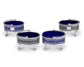 Set of Four Open Salt Cellars by David & Robert Hennell