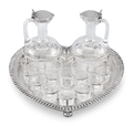 Victorian Silver Liqueur Set by Heath and Middleton