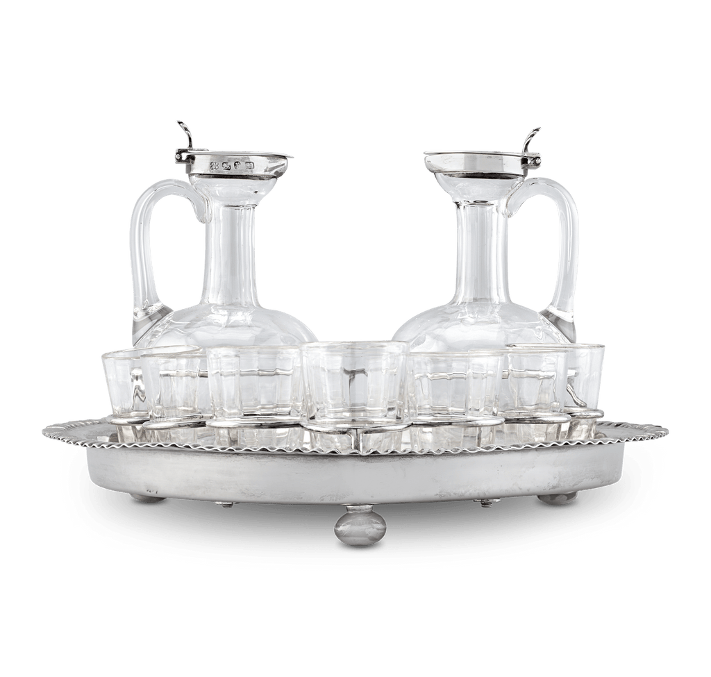 Victorian Silver Liqueur Set by Heath and Middleton