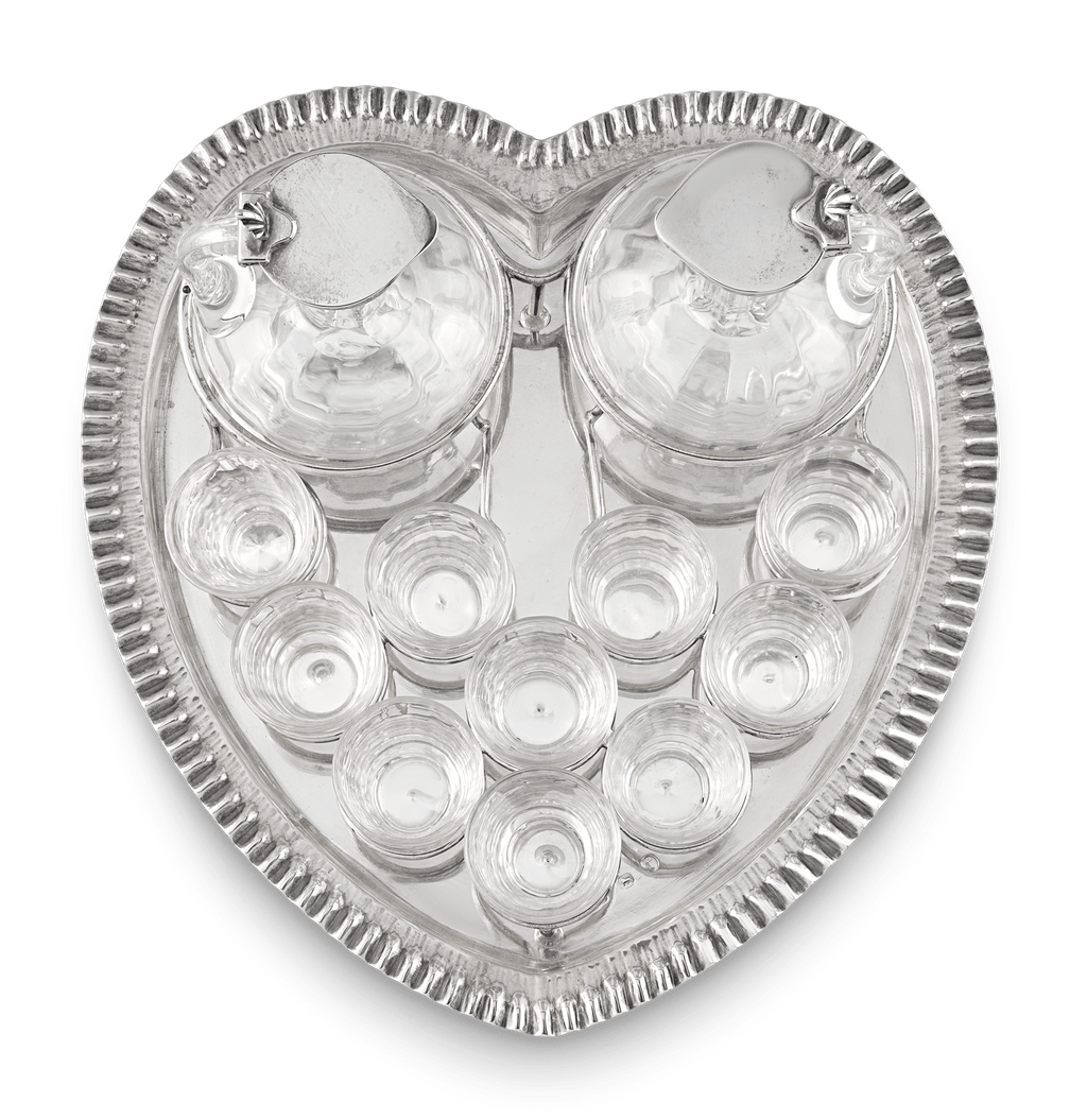 Victorian Silver Liqueur Set by Heath and Middleton