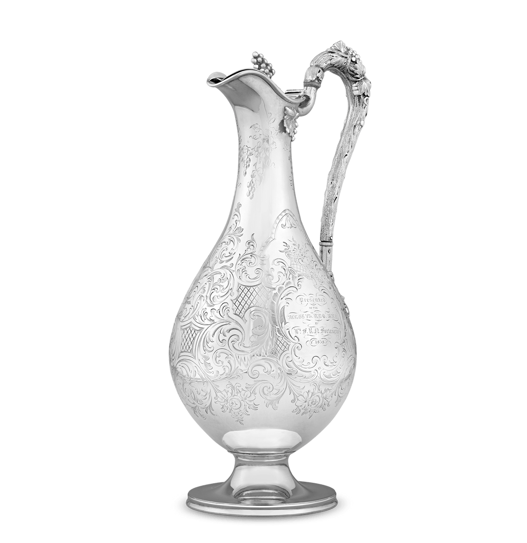 Victorian Silver-Plated Presentation Wine Ewer