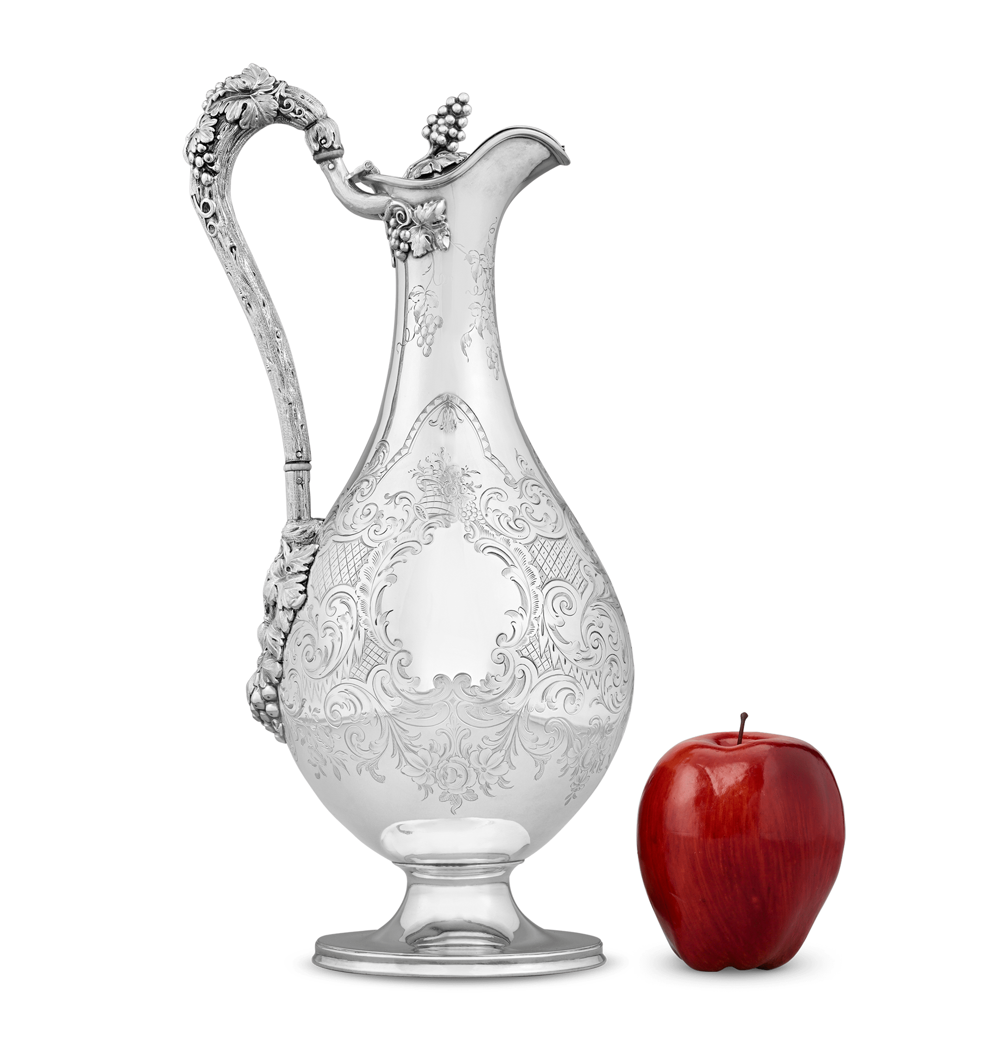 Victorian Silver-Plated Presentation Wine Ewer