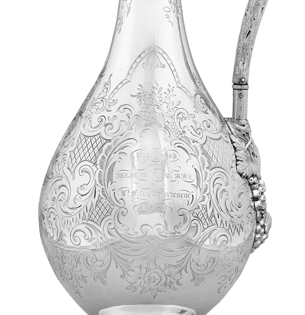 Victorian Silver-Plated Presentation Wine Ewer