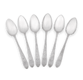 Six Old English Silver Tablespoons by John Power