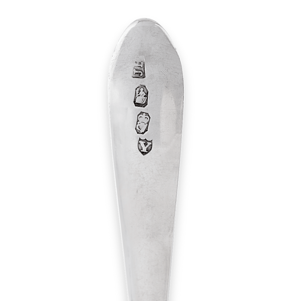 Six Old English Silver Tablespoons by John Power