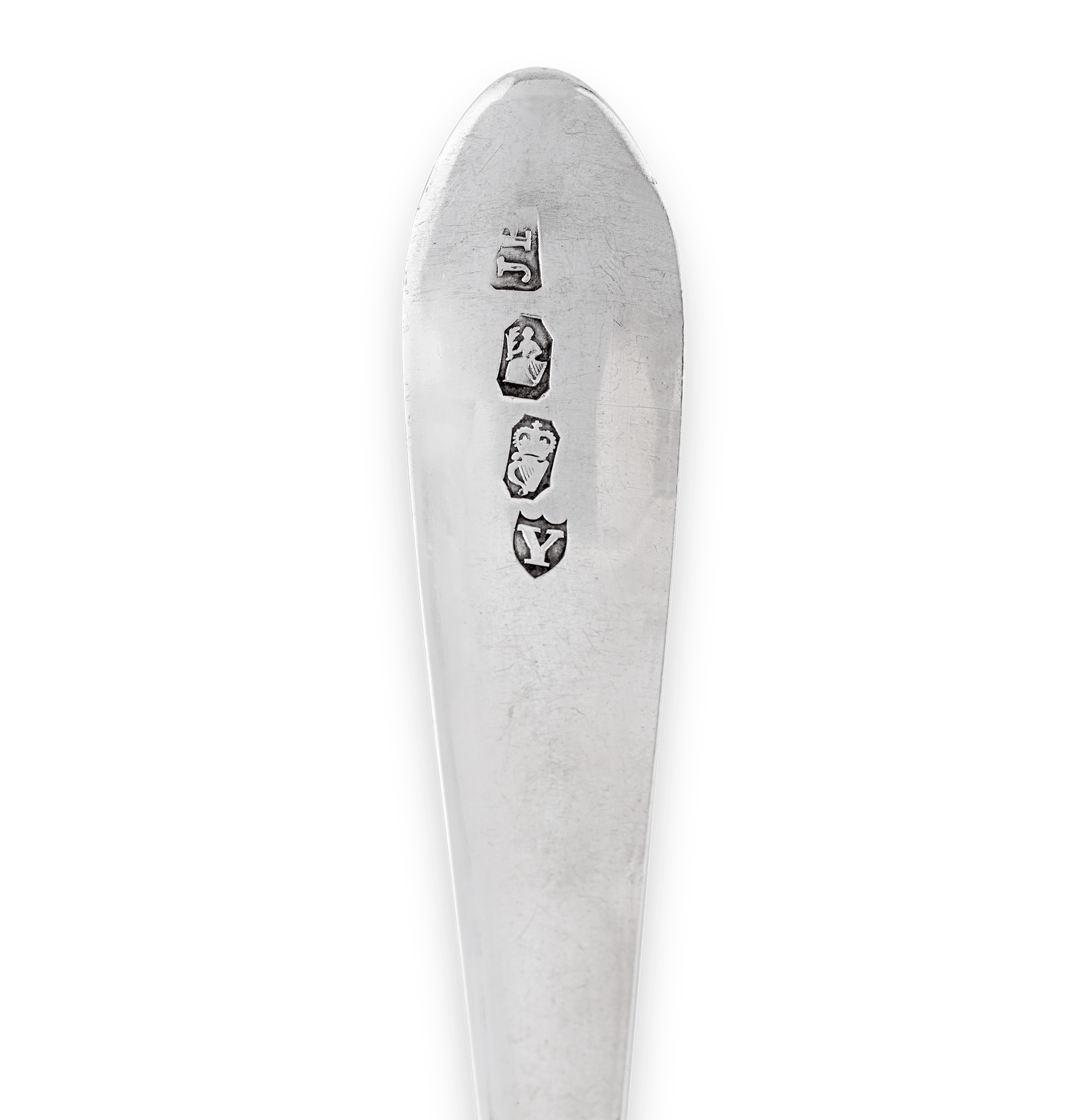 Six Old English Silver Tablespoons by John Power