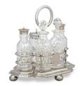 Victorian Silverplate Cruet Set