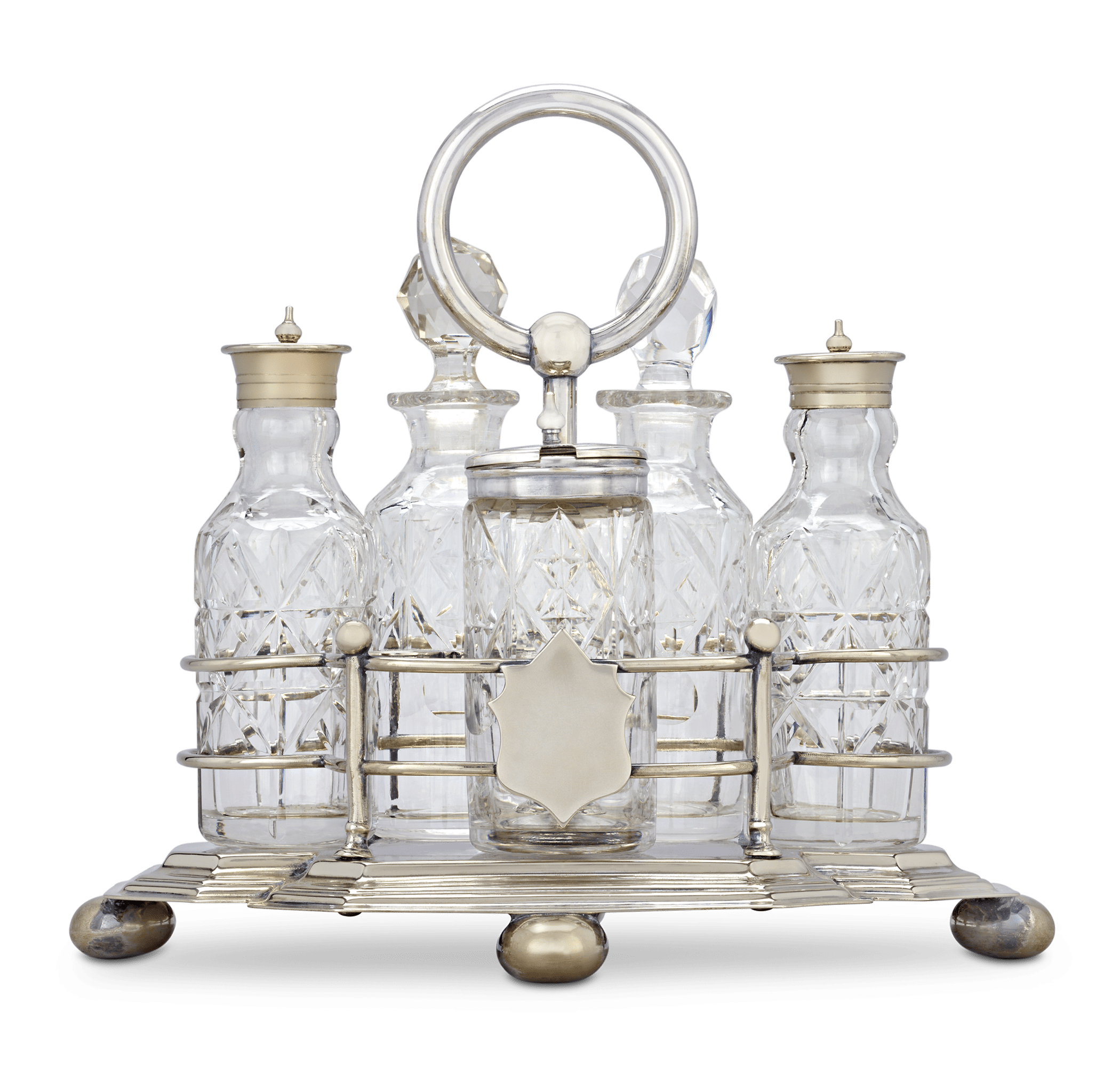 Victorian Silverplate Cruet Set