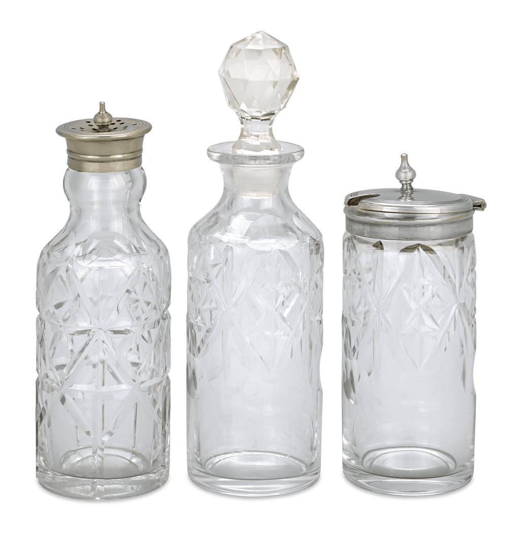 Victorian Silverplate Cruet Set