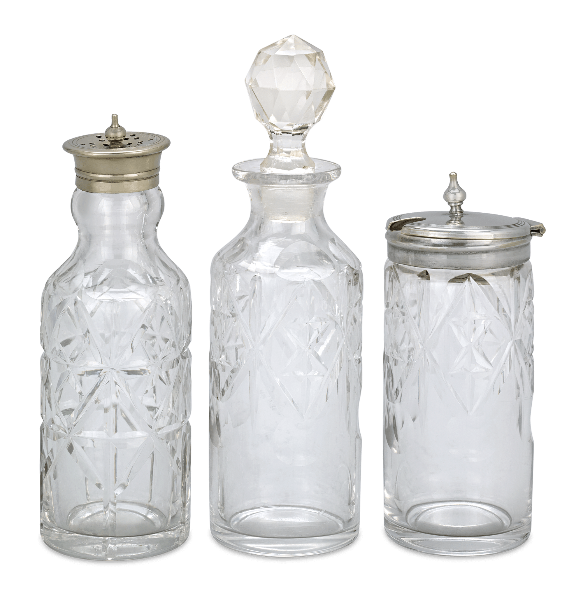 Victorian Silverplate Cruet Set