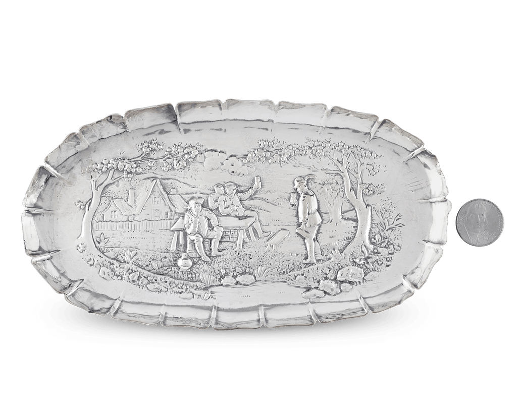 Repoussé Silver Tray