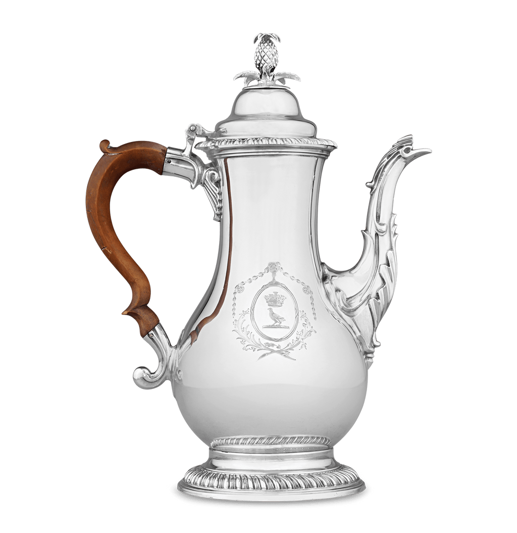 Georgian Silver Chocolate Pot by John Scofield