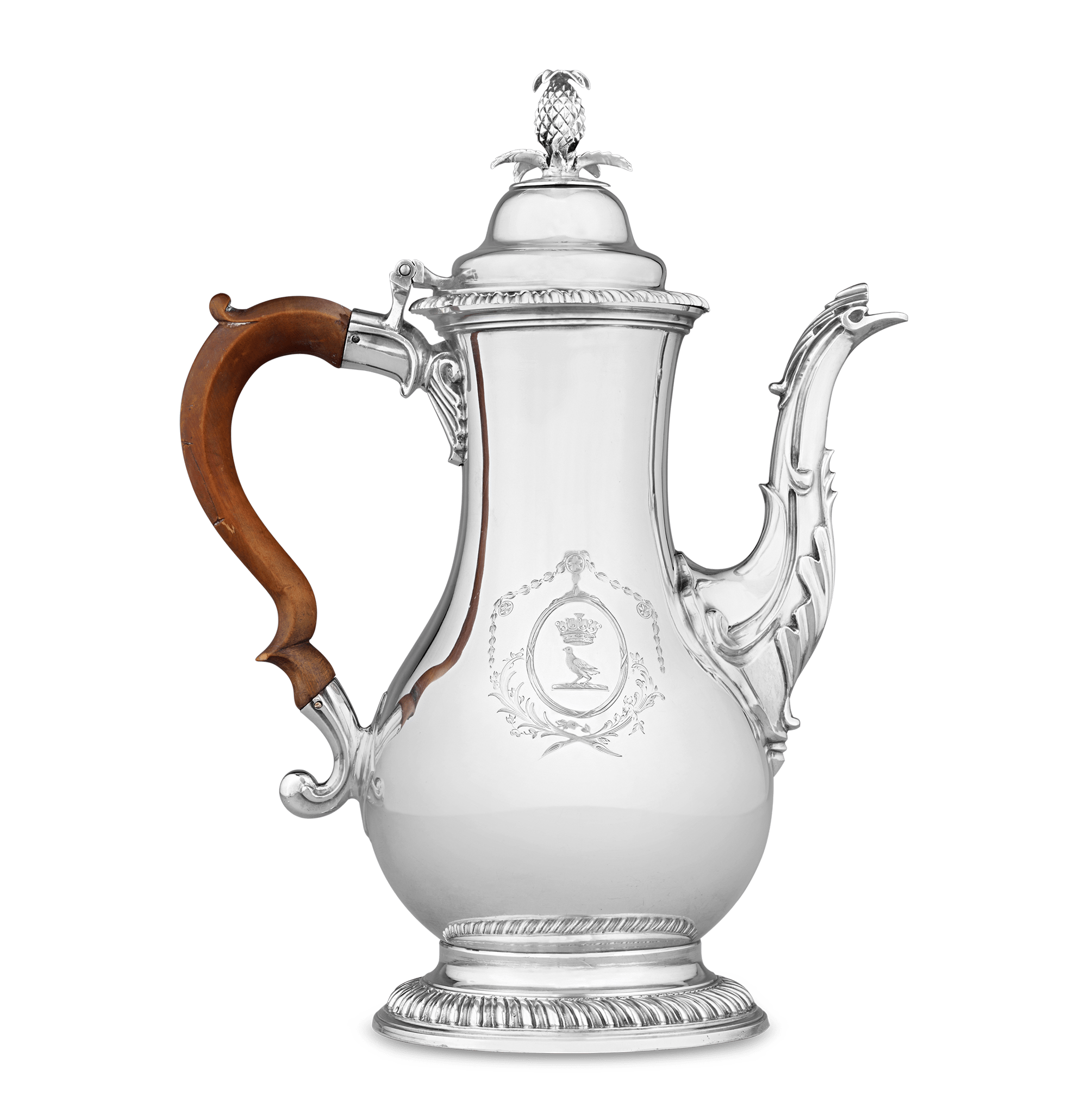 Georgian Silver Chocolate Pot by John Scofield