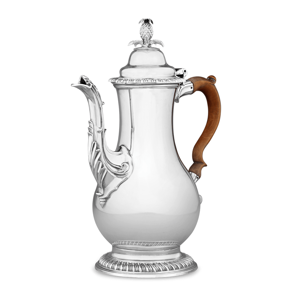 Georgian Silver Chocolate Pot by John Scofield