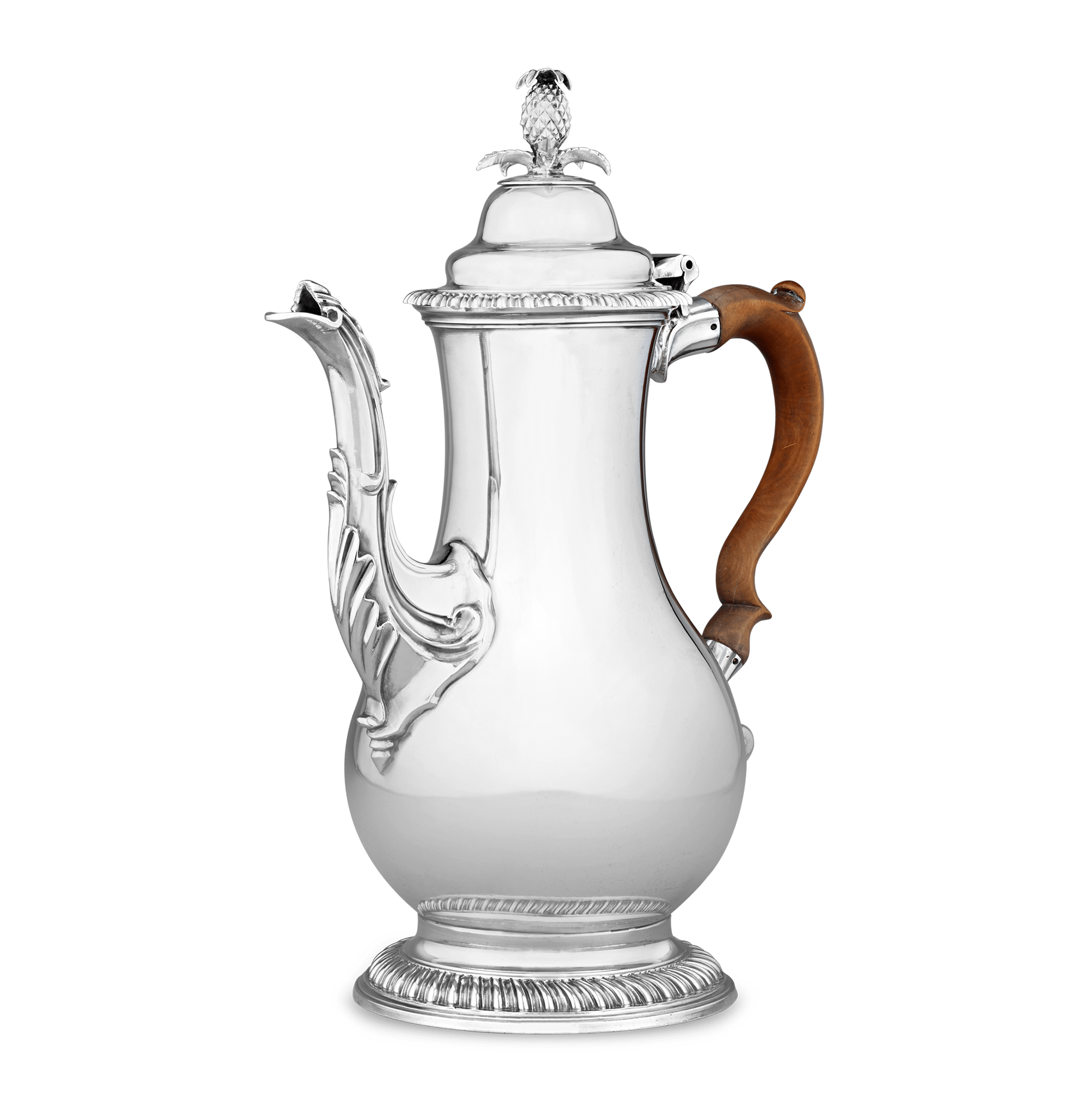 Georgian Silver Chocolate Pot by John Scofield