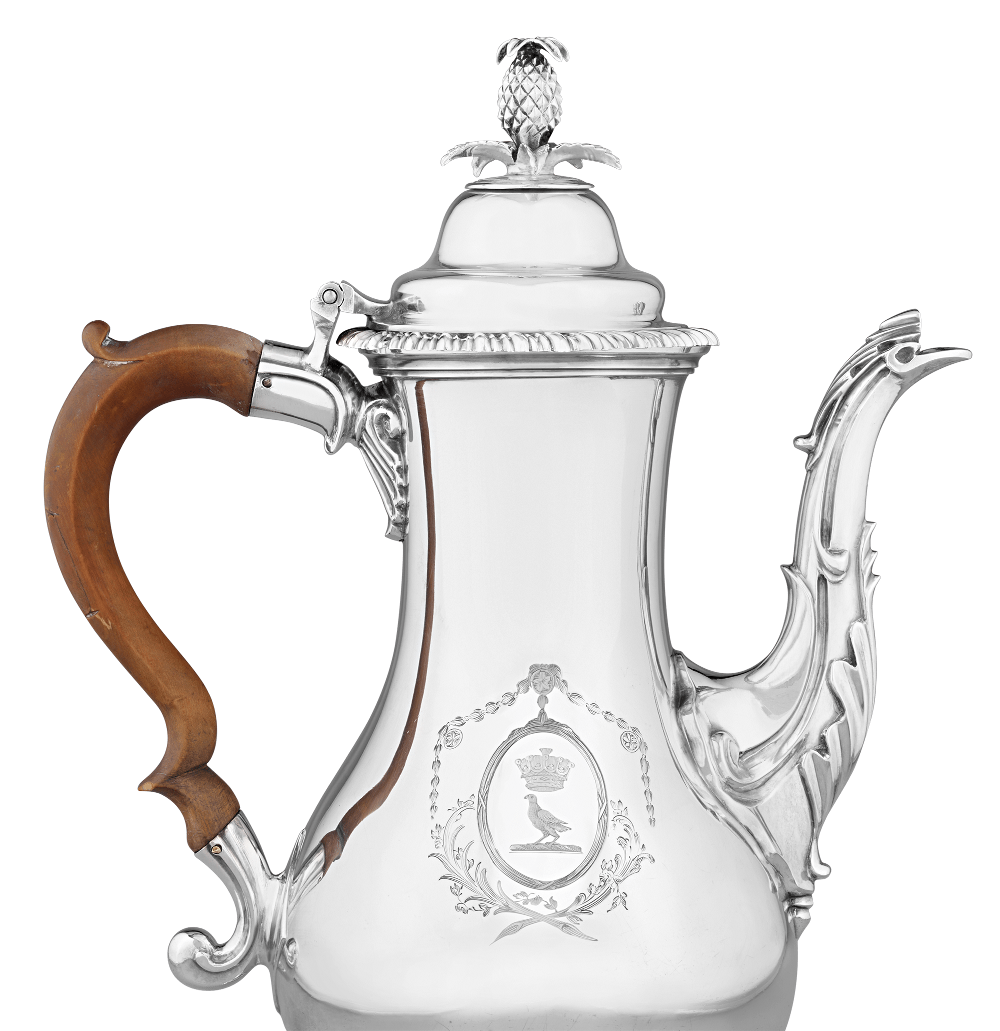 Georgian Silver Chocolate Pot by John Scofield