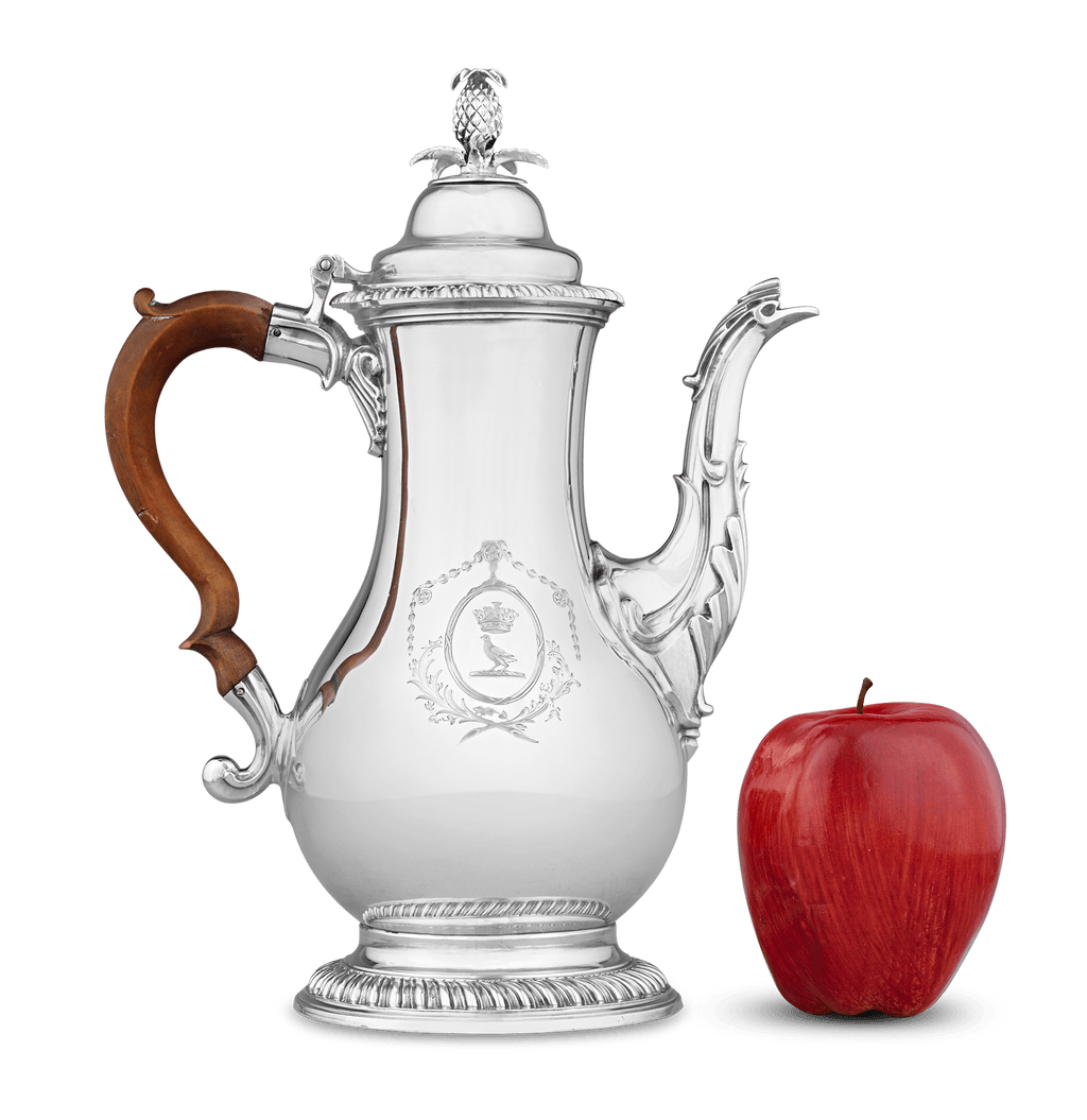 Georgian Silver Chocolate Pot by John Scofield