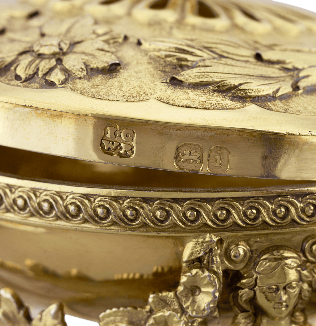 Silver-Gilt Pastille Burner by Craddock & Reid