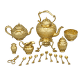 Victorian Silver Gilt Tea Set by Edward Barnard & Sons