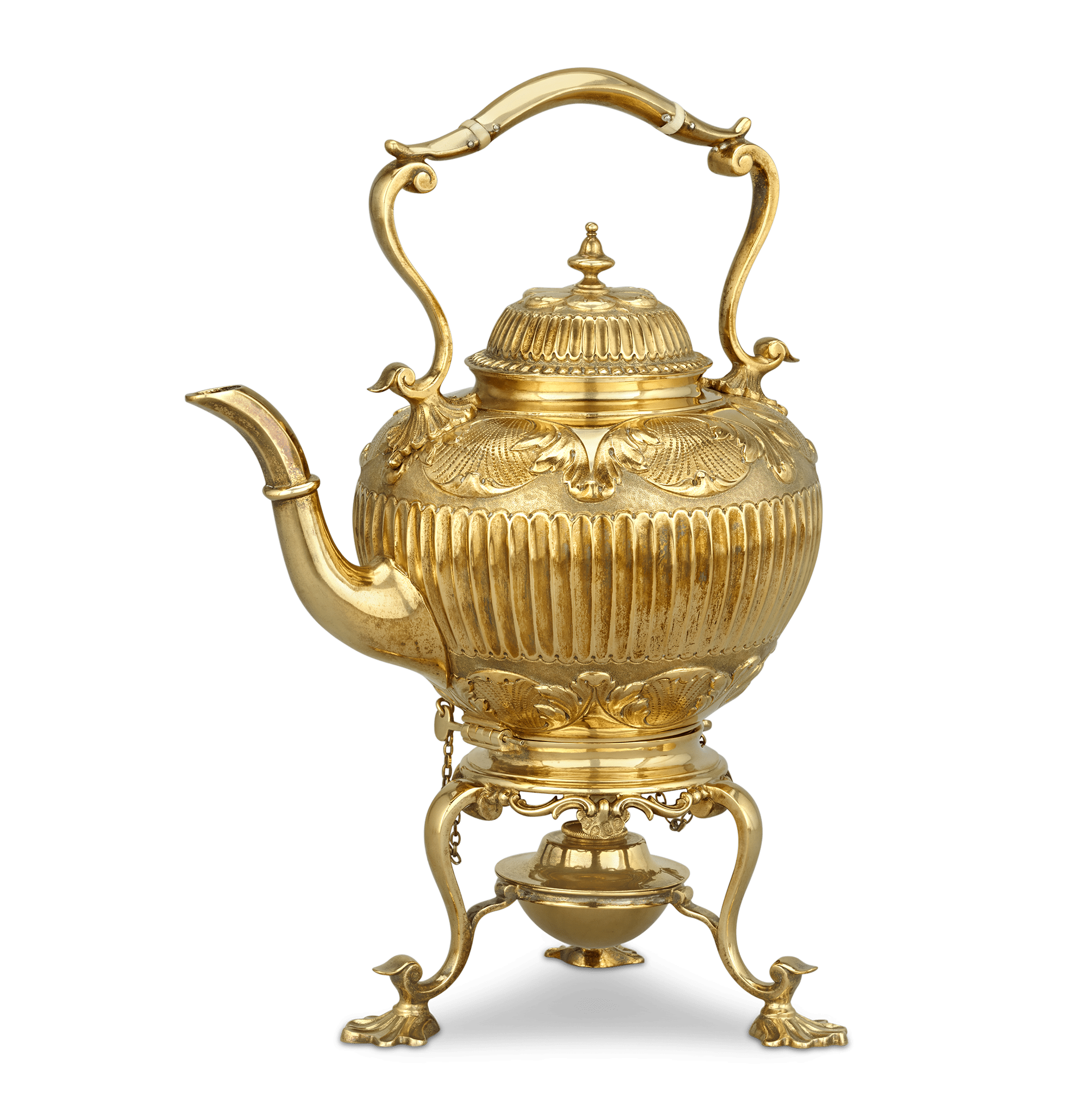 Victorian Silver Gilt Tea Set by Edward Barnard & Sons