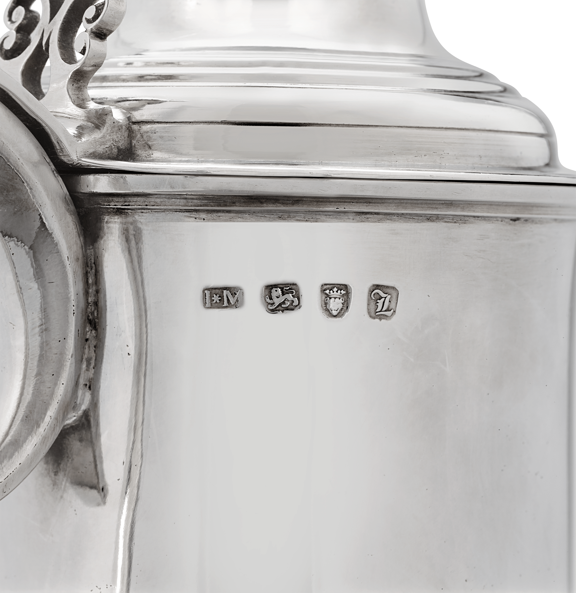 Pair of Georgian Silver  Wine Flagons by John Moore