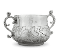 17th-Century Silver Caudle Cup