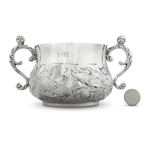 17th-Century Silver Caudle Cup