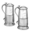 George III Silver Pair of Scottish Flagons