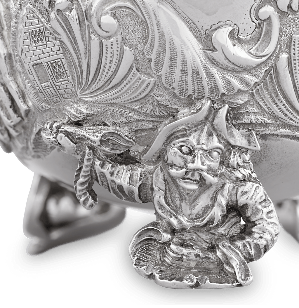 Four Silver Sauceboats by Edward Farrell