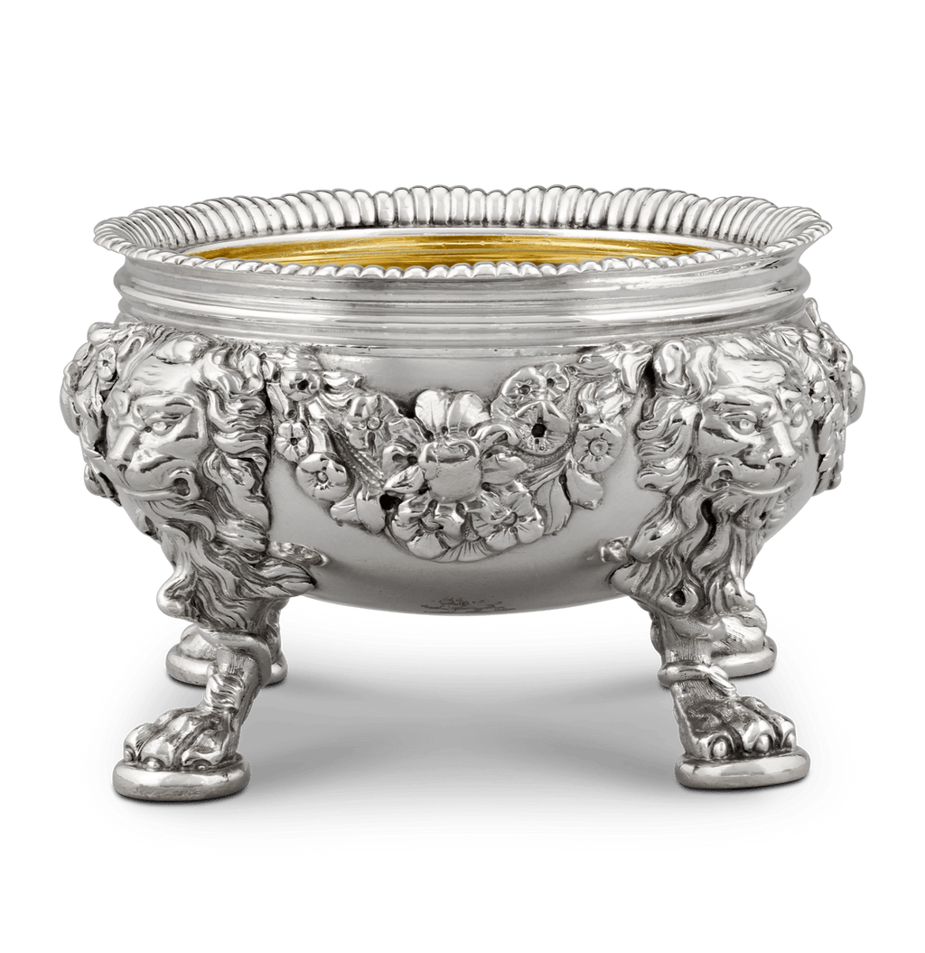 Set of Four Silver Salt Cellars by Paul de Lamerie