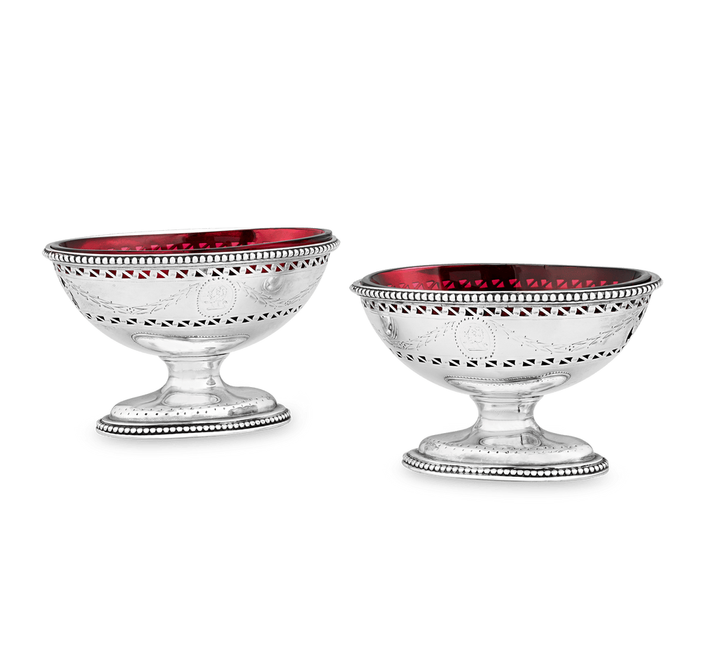 Georgian Salt Cellars by Hester Bateman