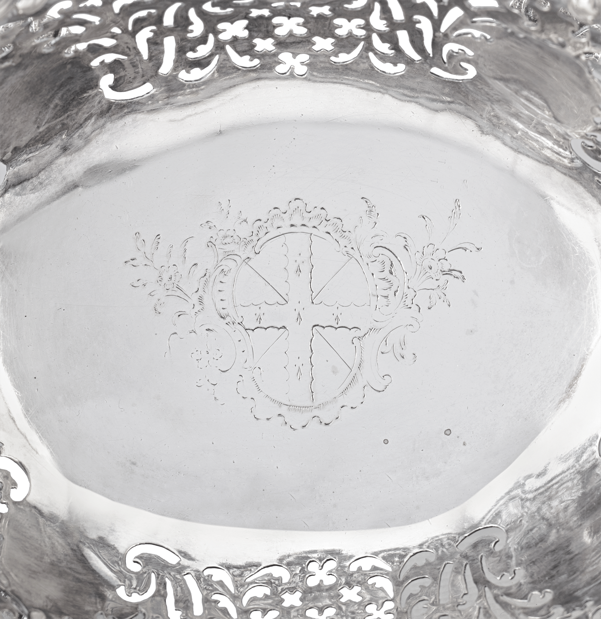 Georgian Silver Basket by Samuel Herbert & Co.